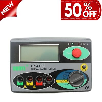 0~20/200/2000Ω 0~30V Digital Earth Ground Resistance Tester Meter MegOhmmeter 
