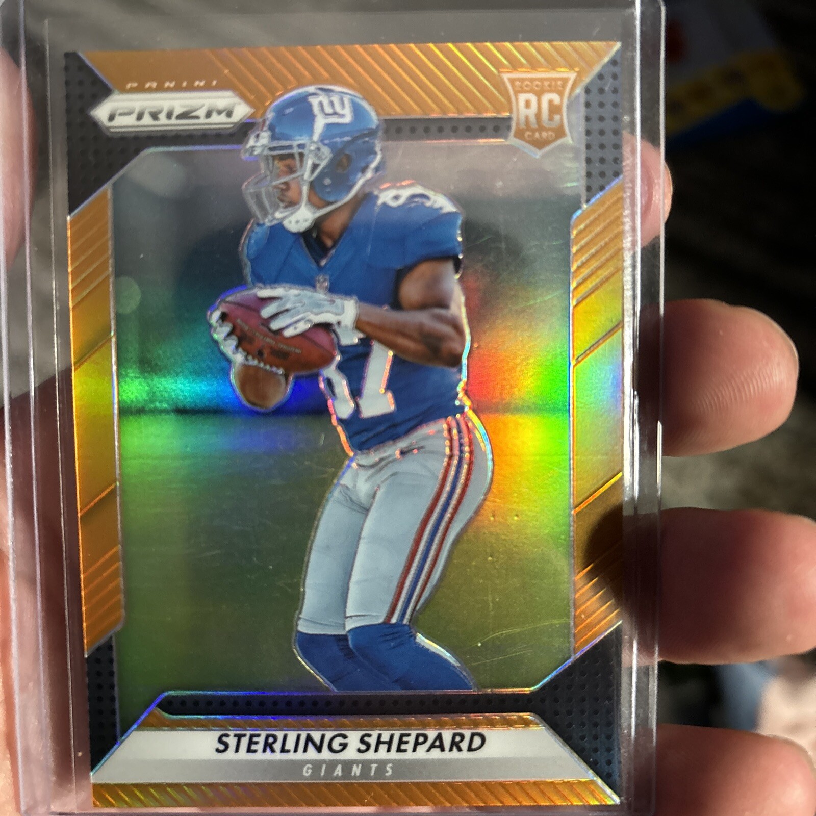 2016 PANINI PRIZM STERLING SHEPARD # 300 ORANGE SP /299 NEW YORK GIANTS DIMPLES