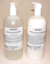 Kiehl's Amino Acid Shampoo And Conditioner Set 33.8 Oz 1 Liter Pump Coconut Oil