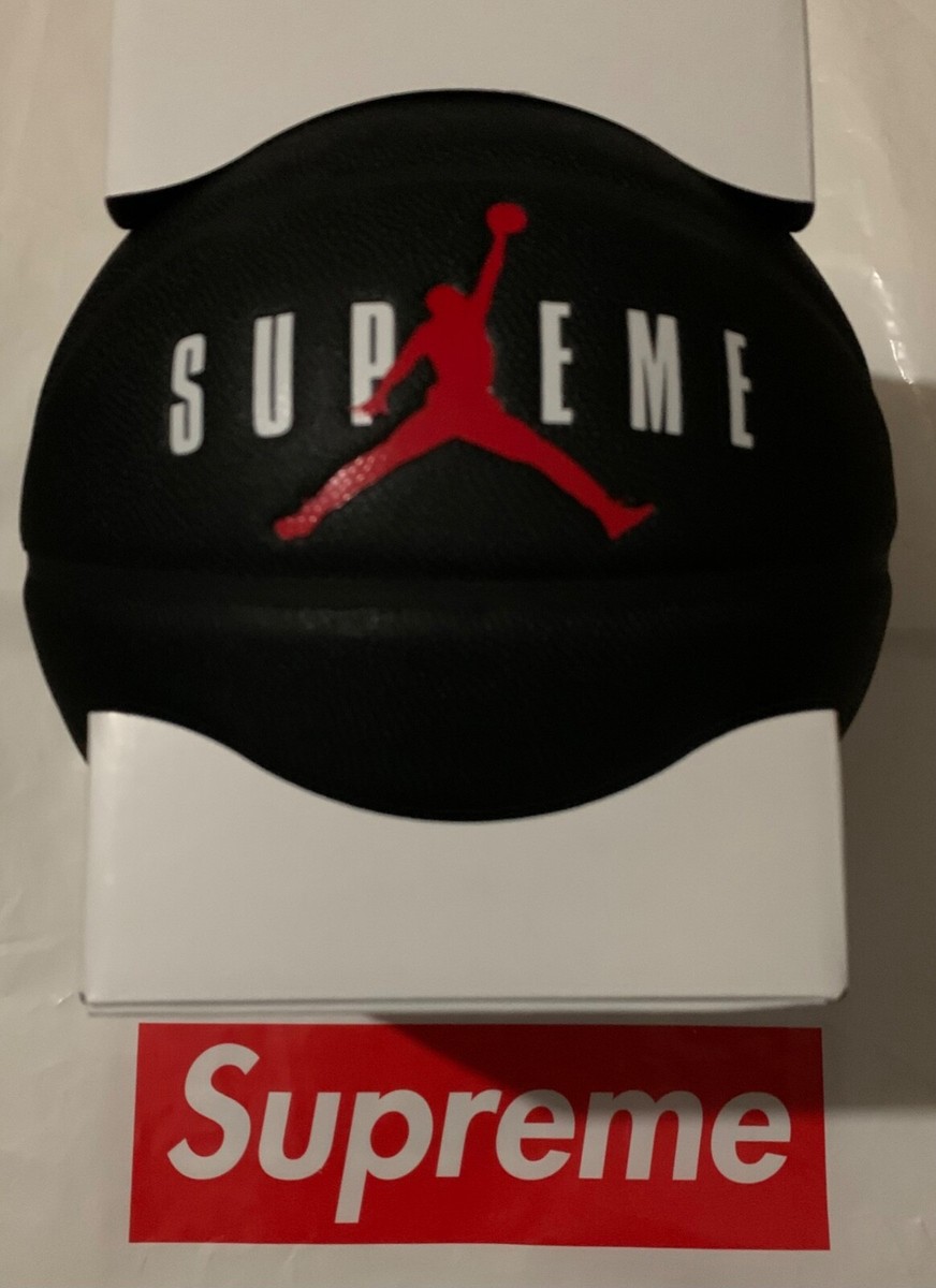 Supreme Jordan Black Basketball 2024 Red With Sticker for sale
