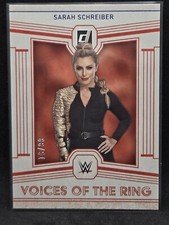 2023 PANINI CHRONICLES DONRUSS WWE BLUE VOICES OF THE RING SARAH SCHREIBER 16/99