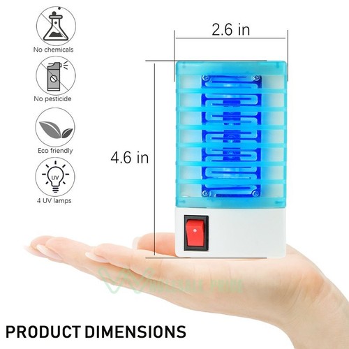 10x LED Electric UV Mosquito Killer Lamp Fly Bug Insect Repellent Zapper Traps - Picture 5 of 20