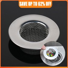 Kitchen Sink Drain Strainer Steel Plug Hole Bath Basin Hair Catcher Cover Filter
