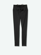 PINK Victoria's Secret Black Logo SMALL Ultimate Lace Up Legging Tight VS