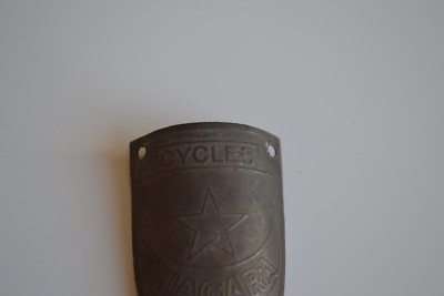 Plaque De Vélo émaillée Cycles Niagara - French Bike Badge Des Années 1960, Bon état