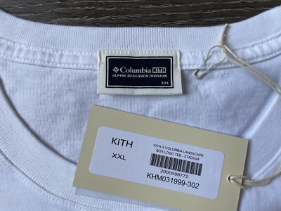 Kith x Columbia Landscape Box Logo Tee S/S T-Shirt Stadium Green