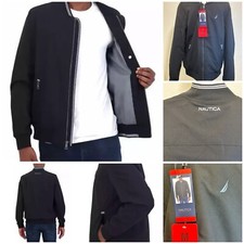 Nautica Men s Bomber Jacket, Lightweight, Bla...