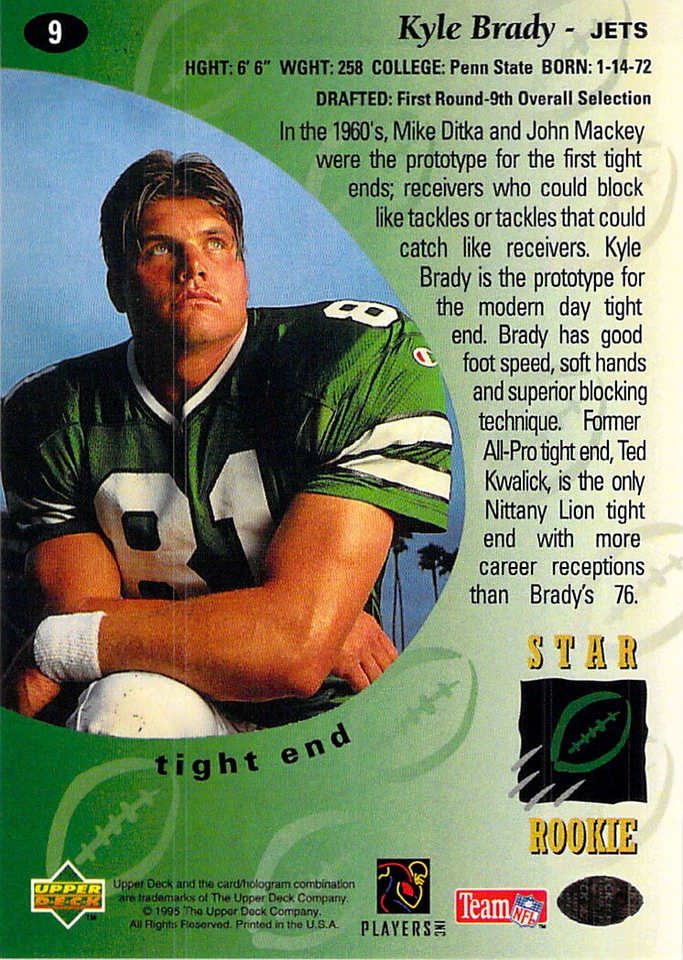 Complete Your Set 1995 Upper Deck Football Base Cards #1-300 You Pick Rookies ++ - Image 4 of 4