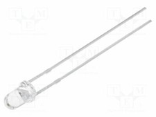 Ed Front: Curved 8�8.6lm OSC443131A Ed Diodes THT 3mm Green (Aqua) 30�