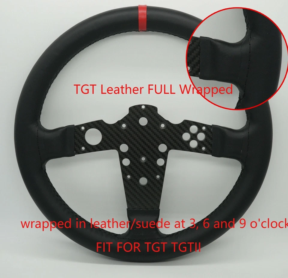 SIMPUSH Racing 13inch 33cm steering Wheel MOD DIY for Thrustmaster TGT TGT2 - Image 4 of 4