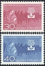 Finland 1960 WRY/Refugees/Tree/Welfare/Health/People 2v set (n30527)