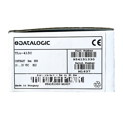 New In Box DATALOGIC TLU-415C Color Sensor One Year Warranty #