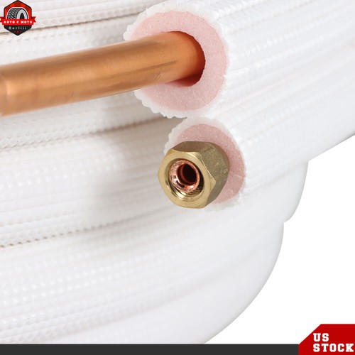 50 Feet 1/4 Inch - 1/2 Inch Install Kit Fit For Mini Split Heat Pump Systems NEW - 第 8/11 張圖片