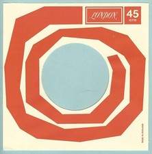 LONDON red and white REPRODUCTION RECORD COMPANY SLEEVES pack of 10 