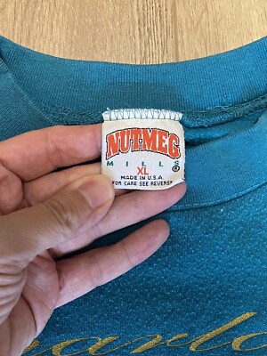 Vintage 90s Charlotte Hornets Nutmeg Mills Teal Sweatshirt Vintage 90s Charlotte Hornets Nutmeg Mills Teal Sweatshirt