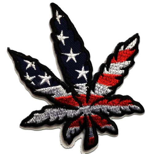 Aufnäher Bügelbild Marijuana Cannabis Weed Patch Flicken Applikation Aufbügler - Bild 11 von 17