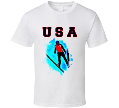 Usa Winter Games Ski Jumping Gold T Shirt