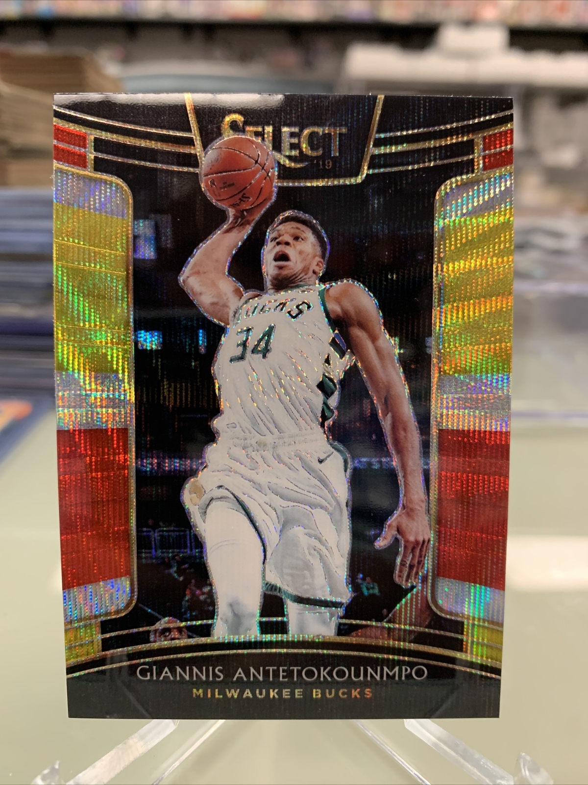 2018-19 Panini Select Concourse Tri-Color Prizm Giannis Antetokounmpo #13