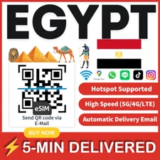 [eSIM] Egypt eSIM Data Travel trip e sim card Egipto eSIM Data Roaming ESIM 🛜A+