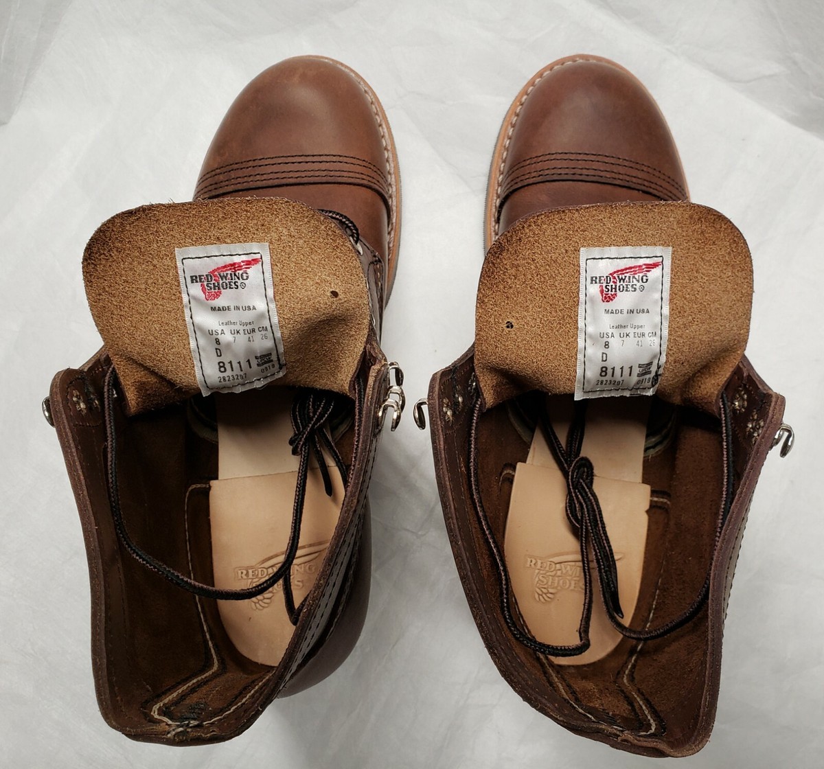 Red Wing 8111 Amber Harness Heritage Vibram 430 Mini lug outsole 