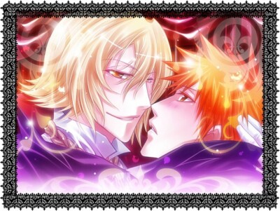 Anime kurosaki ichigo urahara kisuke pixiv id Stitched Gaming Mat Desk