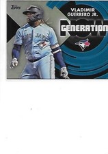 Vladimir Guerrero Jr. 2022 Topps Baseball Generation Now Card #GN-1 Blue Jays