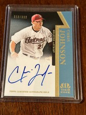 2011 Topps Tier One Chris Johnson Houston Astros On The Rise Auto /699