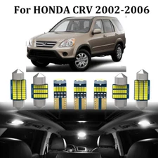 9x Interior LED Lights Bulbs Package Kit for 2002-2006 Honda CRV CR-V HRV +Tool