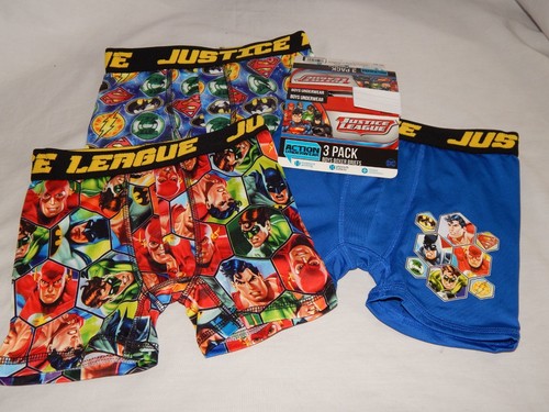 Boy's Underwear size XS-4 S-6 M-8 L-10 Justice League Boxer Briefs Batman Flash - Picture 9 of 12