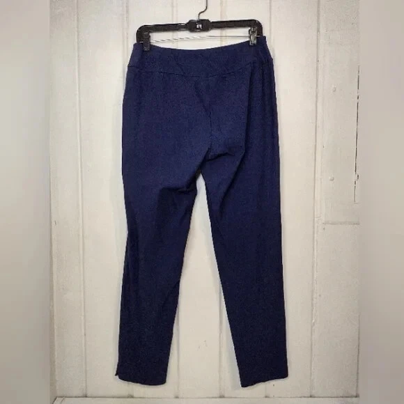 Sharon Young Women's Navy Stretchy Pull Up Pants Size (10) - Image 2 of 4