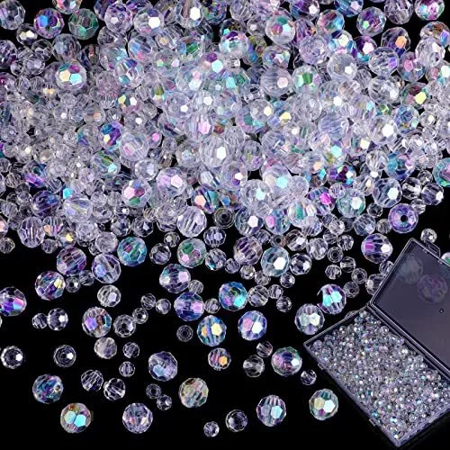 Star Rhinestones in Bulk Flat Back Acrylic Craft Gems 8mm Assorted