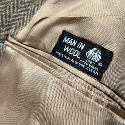 Chaqueta Blazer Harris Tweed De Colección Para Hombres 40 L Espiga Dinero Antiguo Lana DEFECTOS - Imagen 5 de 10