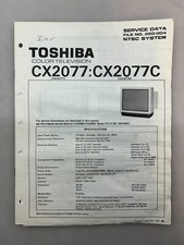 Toshiba CX2077 Original Service Manual Free Shipping