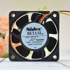 Nidec 6025 6CM D06T-24TU 24V 0.10A 2-wire double ball inverter cooling fan XR