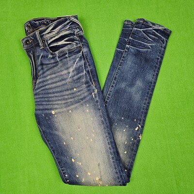 PRPS Jeans Mens 28 Dark Wash Blue Cayenne Fit Super Skinny Fit 34