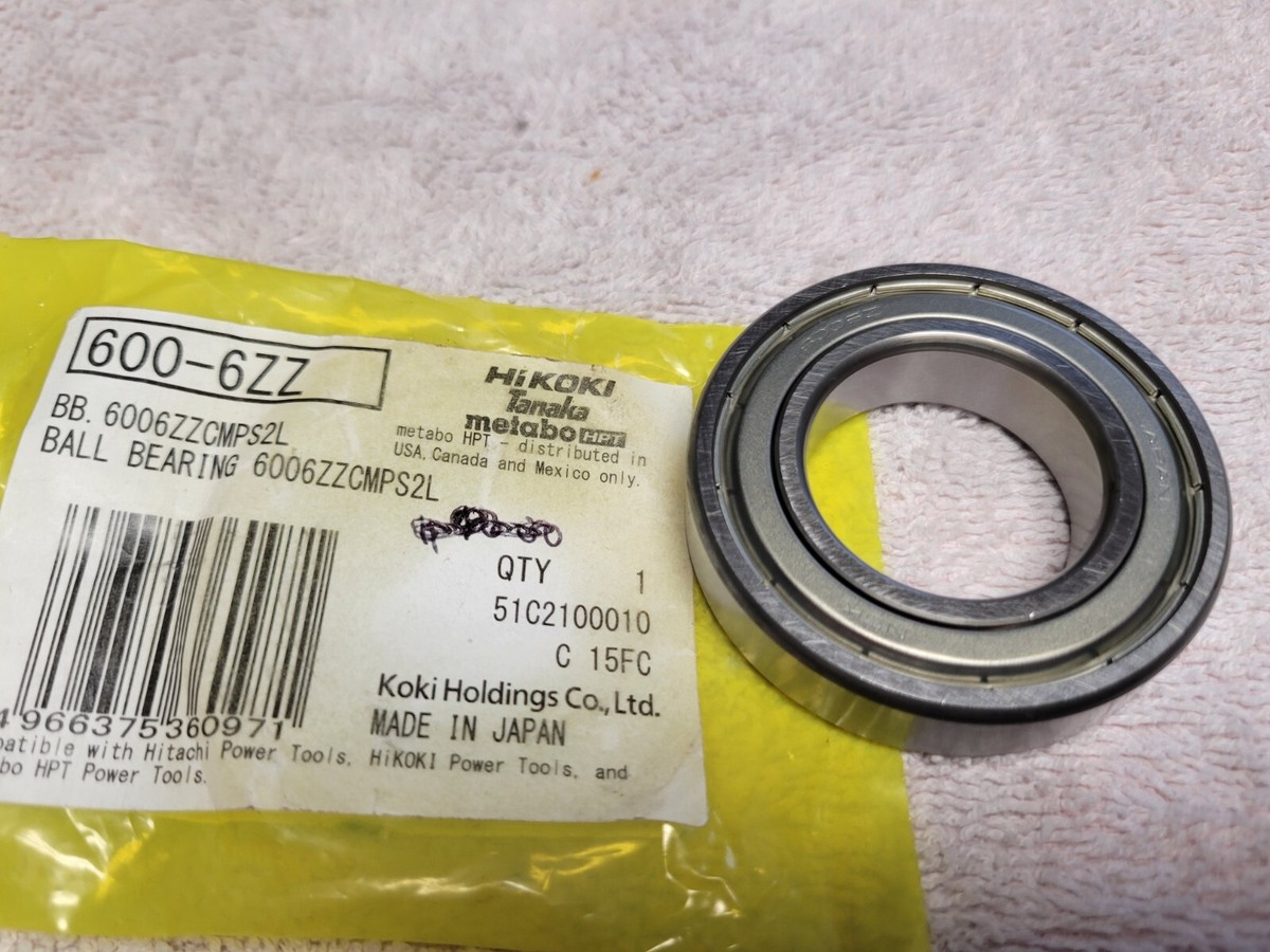 Original Hitachi Part # 600-6ZZ BALL BEARING 6006ZZCMPS2L - NOS | eBay