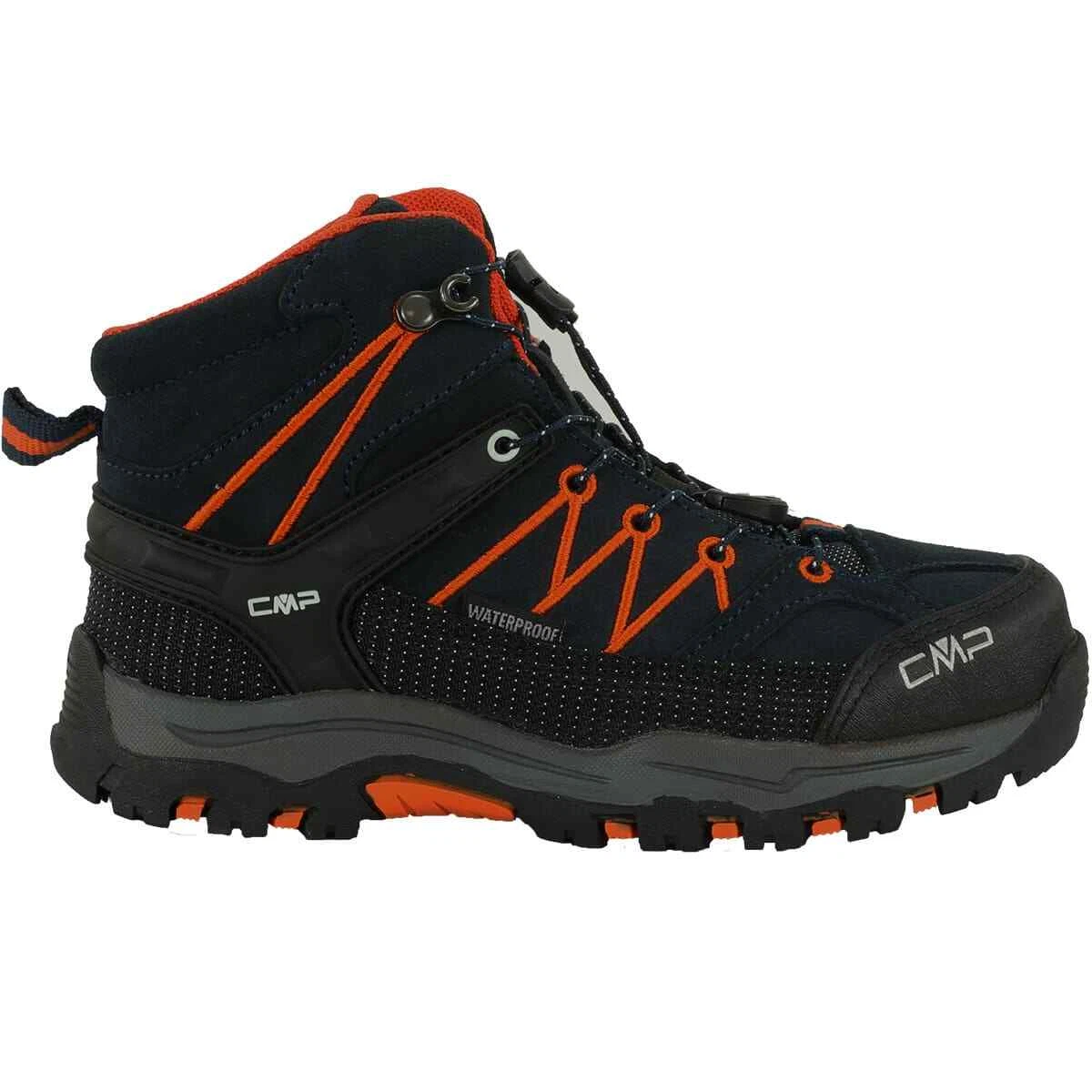 CMP Campagnolo Shoes Child Kids Rigel Mid Trekking Wp Id Black