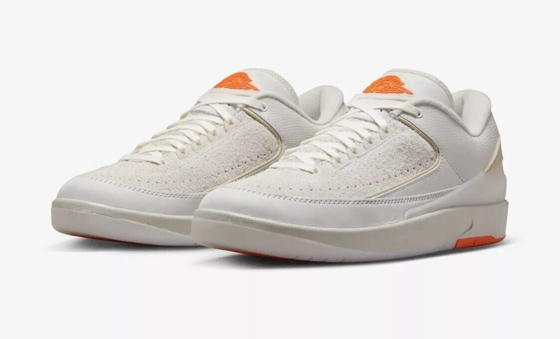 Air Jordan 2 Retro Low SP Men's Size 13 White/Sail-Light Bone DV7128-110