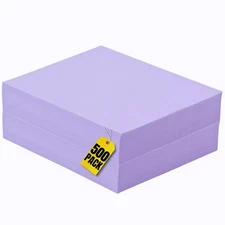 1InTheOffice Purple Copy Paper, Orchid, 8.5 x 11 inch Letter Size, 20lb Densi...