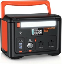 600W Portable Power Station 299Wh, 1200W Surge,Generator with 2 AC Outlets  140