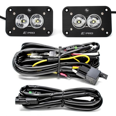 Baja Designs S2 Pro Flush Mount LED Work/Scene Paar inkl. Kabelsatz Reverse Kit