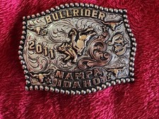 Rodeo  2011  X Treme Bull Riding Champion Trophy Buckle  Nampa Idaho  Rare  W13