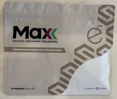 Luminas Max Electroceutical Patches Reduce Pain 12 Patches (5.5'' X 8'') Each