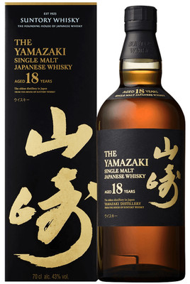 (926,81 /l) Suntory Yamazaki 18 Years Single Malt Whiskey Japan 43% 0,7l Flasche