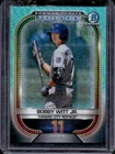 2021 Bowman Bobby Witt Jr. Scouts Top 100 Chrome Aqua Refractor RC #/125 Royals