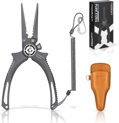 Rust-Free Titanium Fishing Pliers 6.5'' with Side Cutters for Saltwater Use