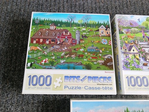 🔵⚪️Lot 3, Bits and Pieces, Only Completed 1 Time, Three 1000 Piece Puzzles⚪️🔵 - Picture 2 of 4