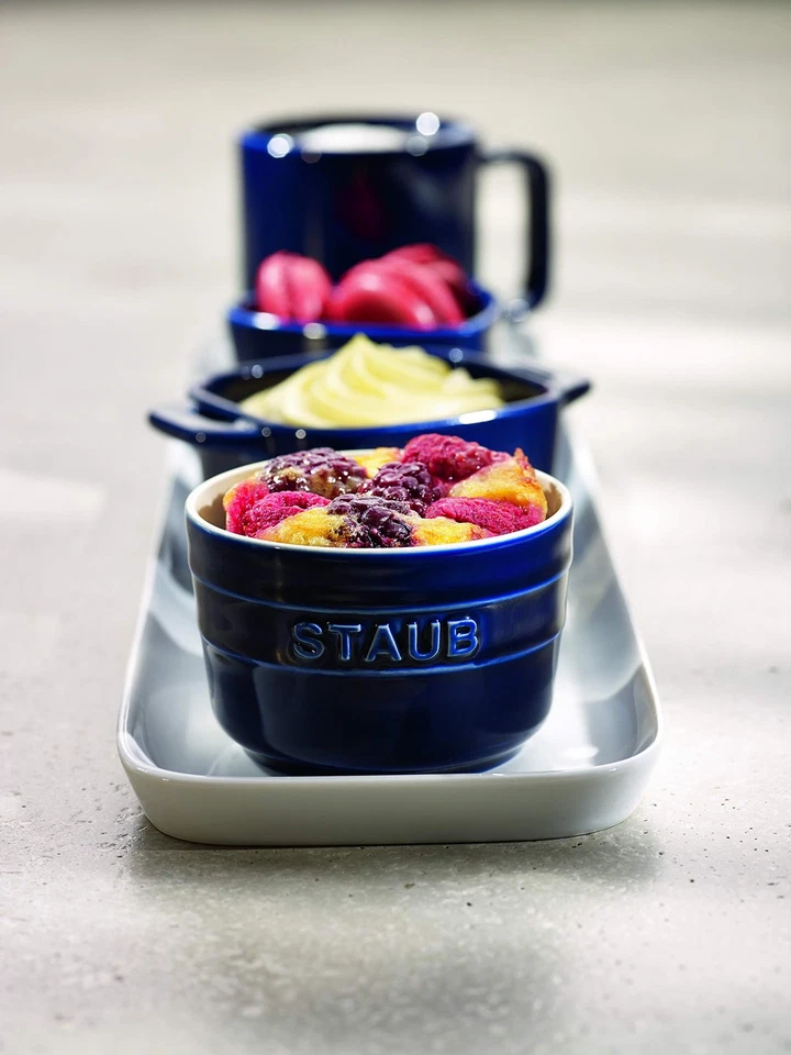 Staub "Extra Mini Round Ramequin Grand Bleu 7cm" Ceramic Small Bowl, Microwave S - Image 4 of 4