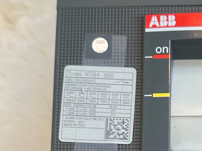 ABB SASE TMAX  600 amps