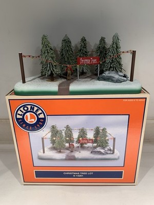 LIONEL CHRISTMAS TREE LOT (LIGHTED) 6-14261! O GAUGE TRACKSIDE ACCESSORY